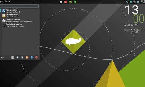 CuerdOS Xfce screenshot